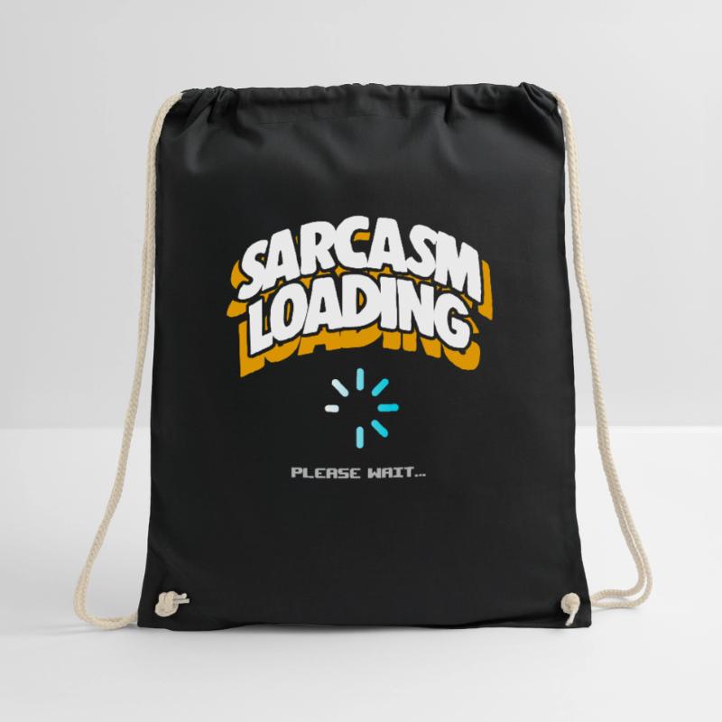 Computer Sarcasm Loading Geek Pun Apparel Drawstring Bag