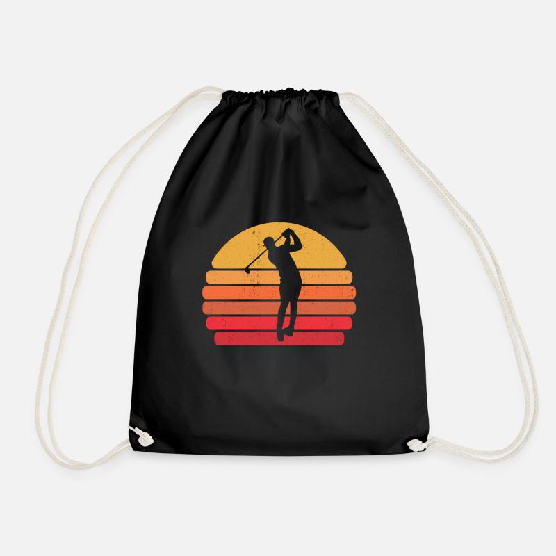 Golf rétro golf golf golf - Sac de sport léger - noir