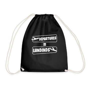Pilote pilote - Sac de sport léger - noir - Devant