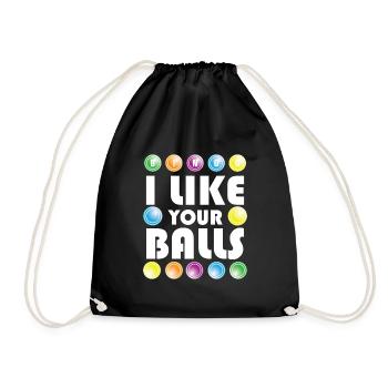 Boules de Bingo Drôles - Sac de sport léger - noir - Devant
