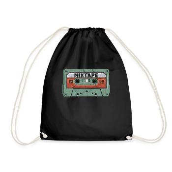 Mixtape des années 90 Cassette Nostalgique rétro des années 1990 - Sac de sport léger - noir - Devant