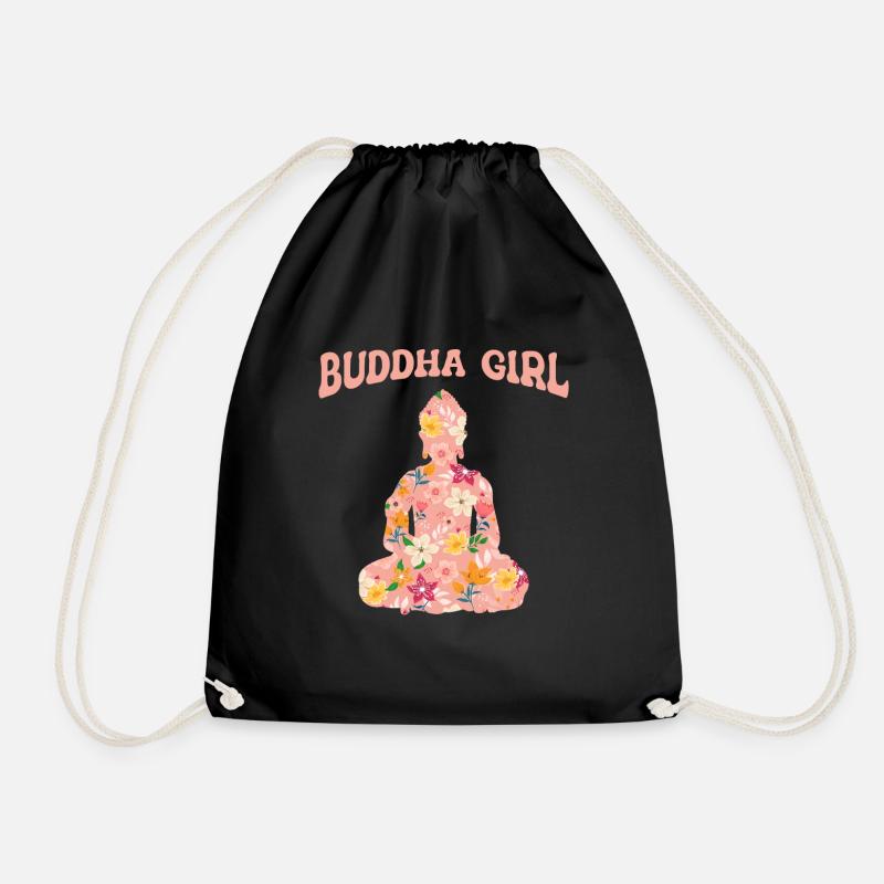 Buddha Buddhist Buddhismus - Turnbeutel - Schwarz