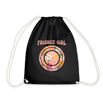 Frisbee - Turnbeutel - Schwarz - Vorne
