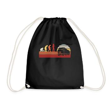 Retro Truck Driver Truck Driver Vintage Truck Driver - Sac de sport léger - noir - Devant