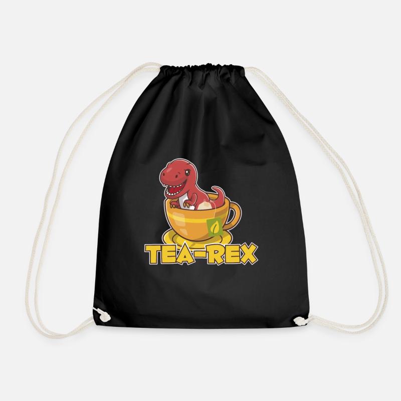 T-Rex Tee Rex Tea Rex - Turnbeutel - Schwarz
