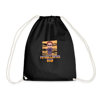Lawyer Lawyer Lawyer Lawyer - Drawstring Bag - black - Front