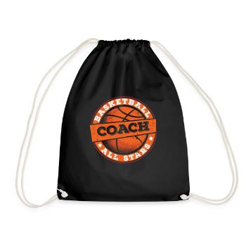 Basketballtrainer Entraîneur de basket-ball - Sac de sport léger - noir - Devant