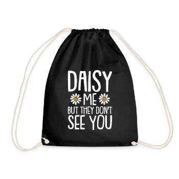 Hobby Gardener Garden Gardener Daisy - Drawstring Bag - black - Front