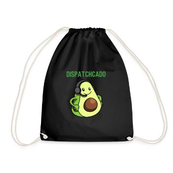 Emergency dispatcher 112 Ambulance Fire Brigade - Drawstring Bag - black - Front