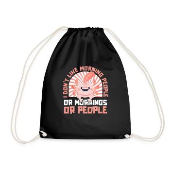 Salamandre Axolotl - Sac de sport léger - noir - Devant