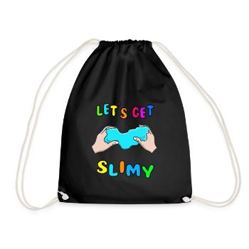 Slime Fluffy Drizzly Nuage Texture Bubble Pop - Sac de sport léger - noir - Devant