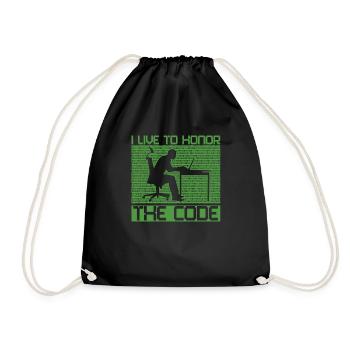 Programmierer Coder Software Entwickler - Turnbeutel - Schwarz - Vorne