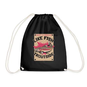 Pêcheur Pêcheur Pêcheurs Pêche - Sac de sport léger - noir - Devant
