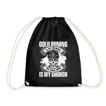 Mine d’or minière - Sac de sport léger - noir - Devant