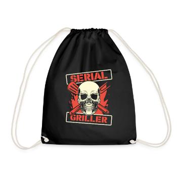 Grill grill master BBQ - Drawstring Bag - black - Front