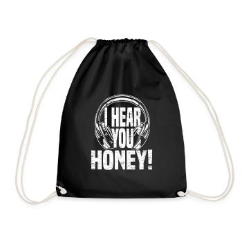 Tontechniker Sound Audio Engineer - Drawstring Bag - black - Front