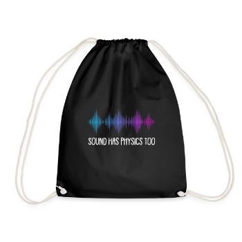 Physics Physicist - Drawstring Bag - black - Front