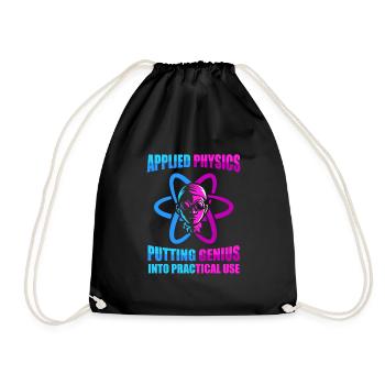 Physics Physicist - Drawstring Bag - black - Front