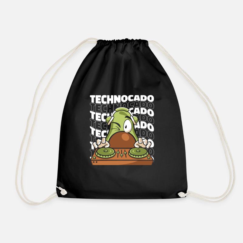 Techno - Turnbeutel - Schwarz