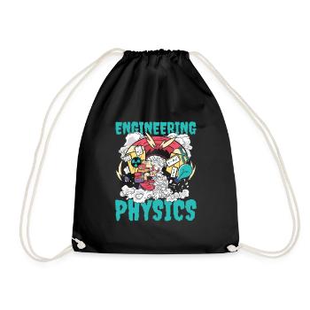 Physik Physiker - Turnbeutel - Schwarz - Vorne