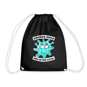 Biology Biologist Amoeba - Drawstring Bag - black - Front