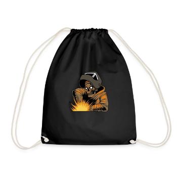 Soudeur Schlosser Schädel - Sac de sport léger - noir - Devant
