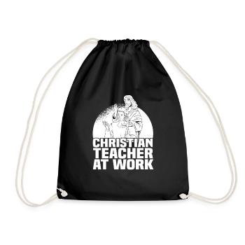 Teacher of Religion Religious Education - Drawstring Bag - black - Front