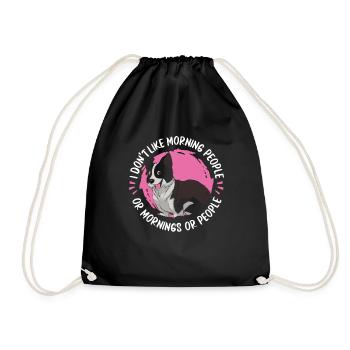 Border Collie - Sac de sport léger - noir - Devant