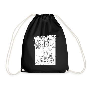 Digging Treasure Metal Detector - Drawstring Bag - black - Front