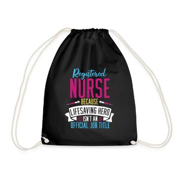 Infirmier - Sac de sport léger - noir - Devant