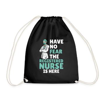 Nurse - Drawstring Bag - black - Front