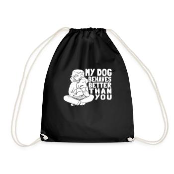 Hundetrainer Hundetrainer - Turnbeutel - Schwarz - Vorne