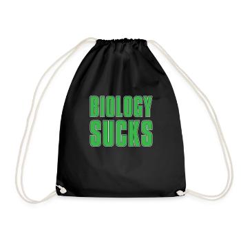 Biology Biologist Children Biology - Drawstring Bag - black - Front