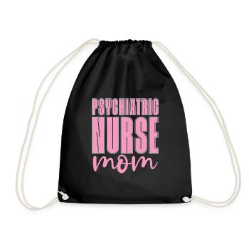 Maman infirmière - Sac de sport léger - noir - Devant