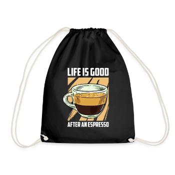 Café Espresso Vie - Sac de sport léger - noir - Devant