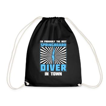 Plongeurs Lustig - Sac de sport léger - noir - Devant