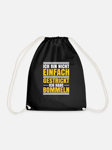 Schwarzer Humor Ironie - Turnbeutel - Schwarz