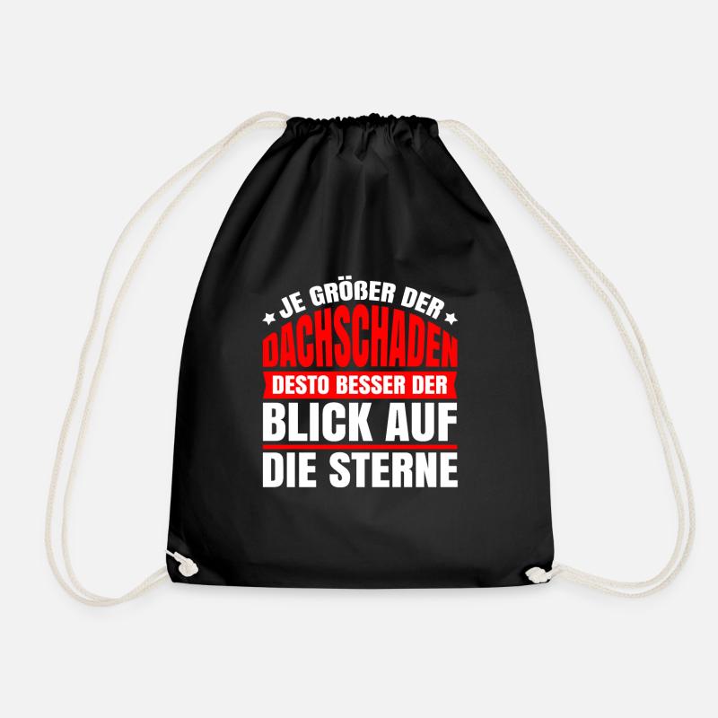 Schwarzer Humor Ironie - Turnbeutel - Schwarz
