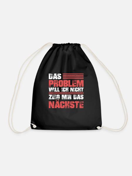 Schwarzer Humor Ironie - Turnbeutel - Schwarz