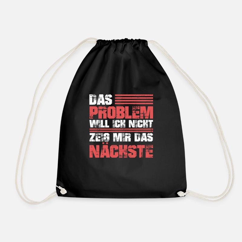 Schwarzer Humor Ironie - Turnbeutel - Schwarz
