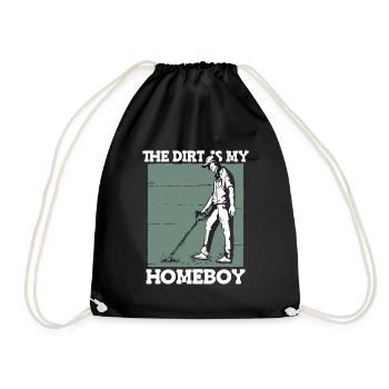 Prospectors Digging Treasure - Drawstring Bag - black - Front