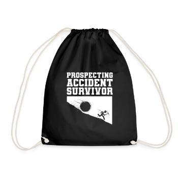 Des prospecteurs à la recherche d’un trésor - Sac de sport léger - noir - Devant