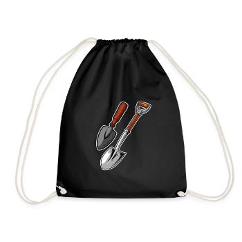 Jardin de jardinier amateur - Sac de sport léger - noir - Devant