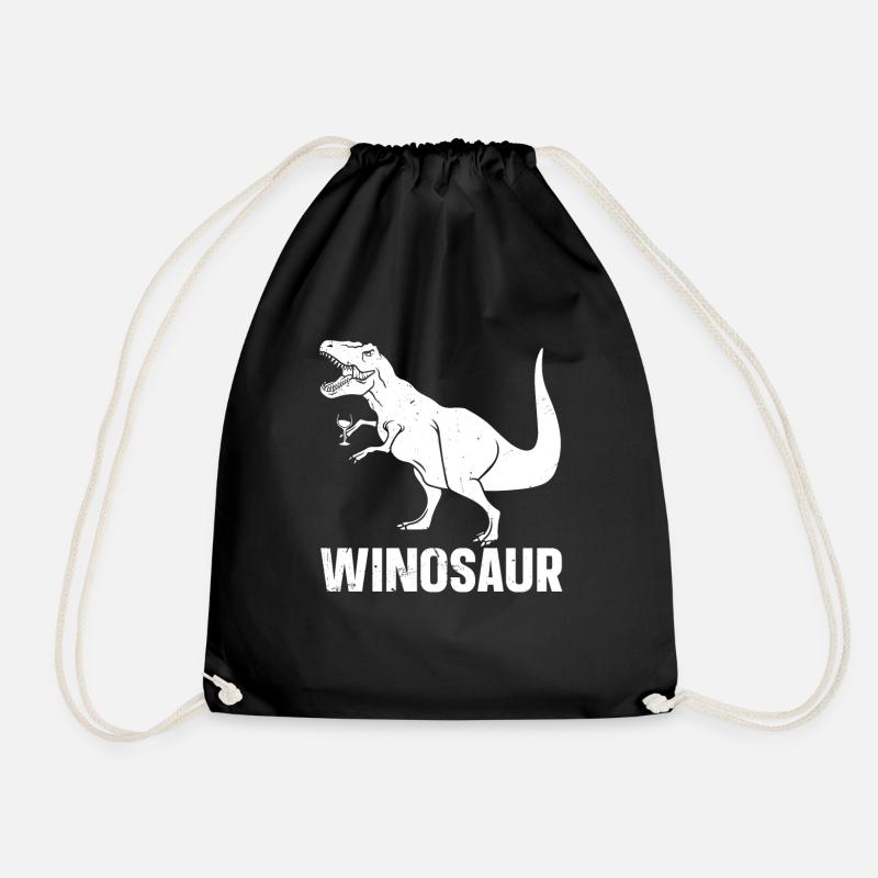 Dinosaurier Erwachsener Dinosaurier - Turnbeutel - Schwarz