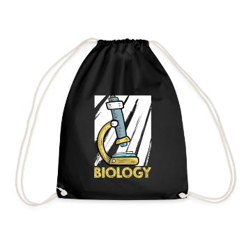 Biology Biologist Children Biology - Drawstring Bag - black - Front