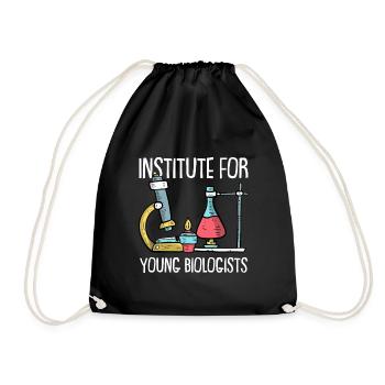 Biology Biologist Children Biology - Drawstring Bag - black - Front
