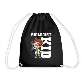 Biology Biologist Children Biology - Drawstring Bag - black - Front