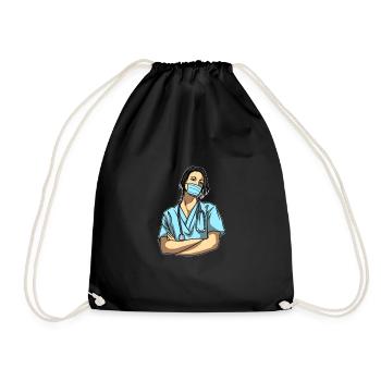 Infirmier - Sac de sport léger - noir - Devant