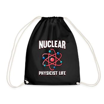 Physique Phyiker Physique nucléaire - Sac de sport léger - noir - Devant