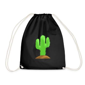 Jardin de cactus - Sac de sport léger - noir - Devant